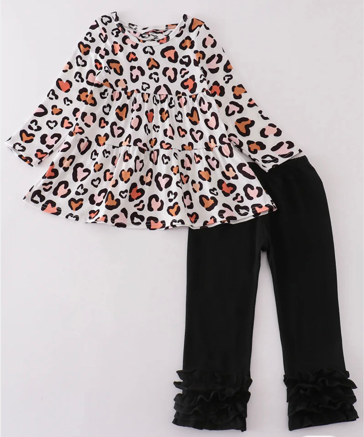 Leopard Heart Icing Pant Set