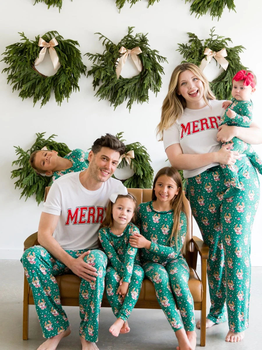 RuggedButts Reindeer Cheer Long Sleeve Pajama Set