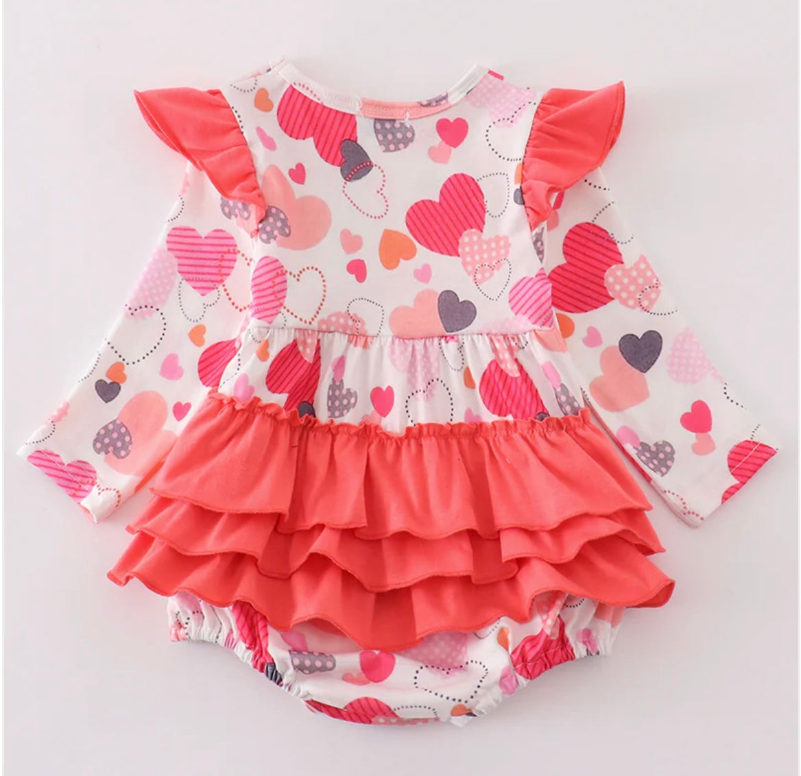 Valentine Heart Ruffle Bubble
