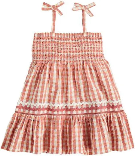 Mudpie Gingham Smocked Dress