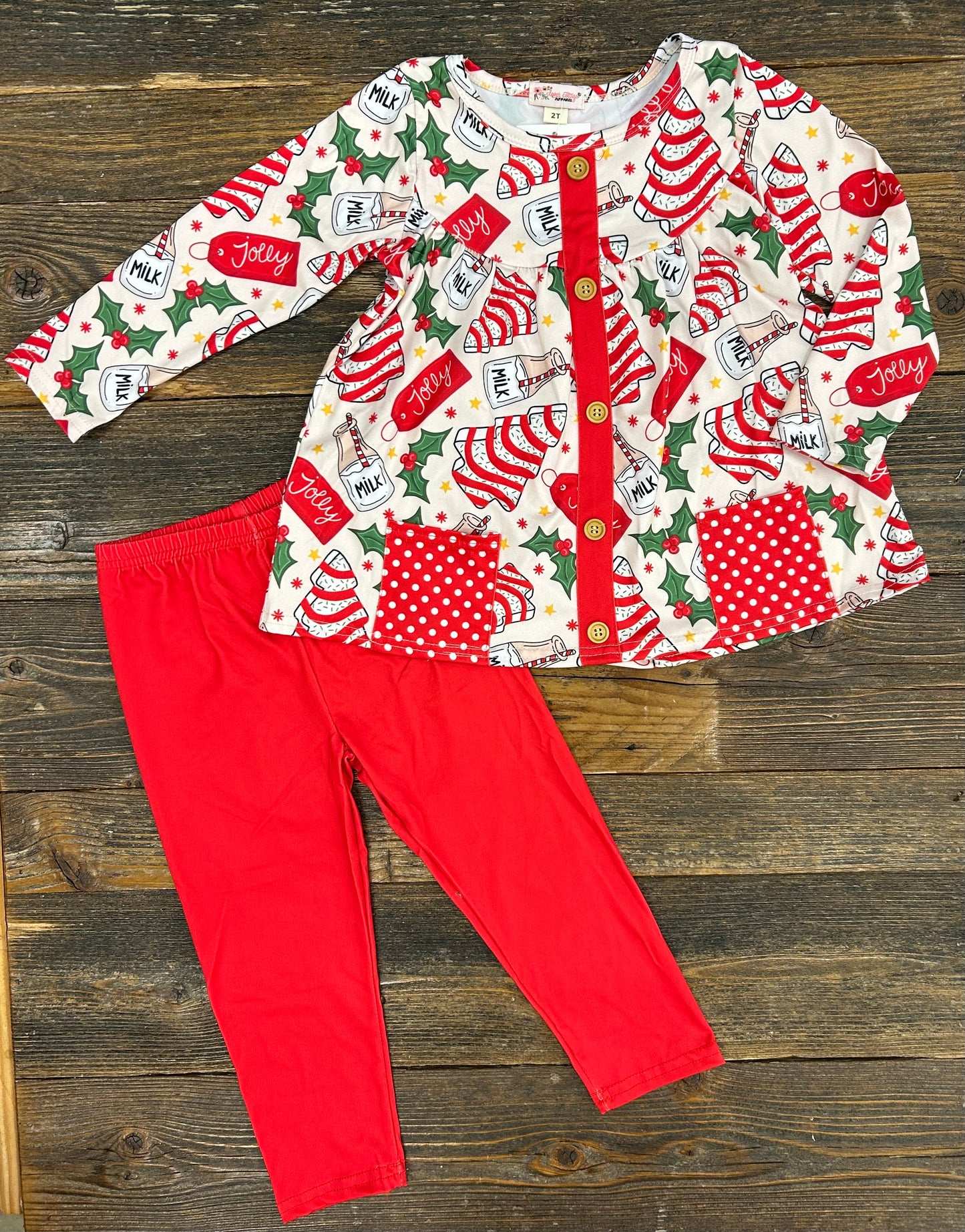 Jolly Tree Cakes Legging Set