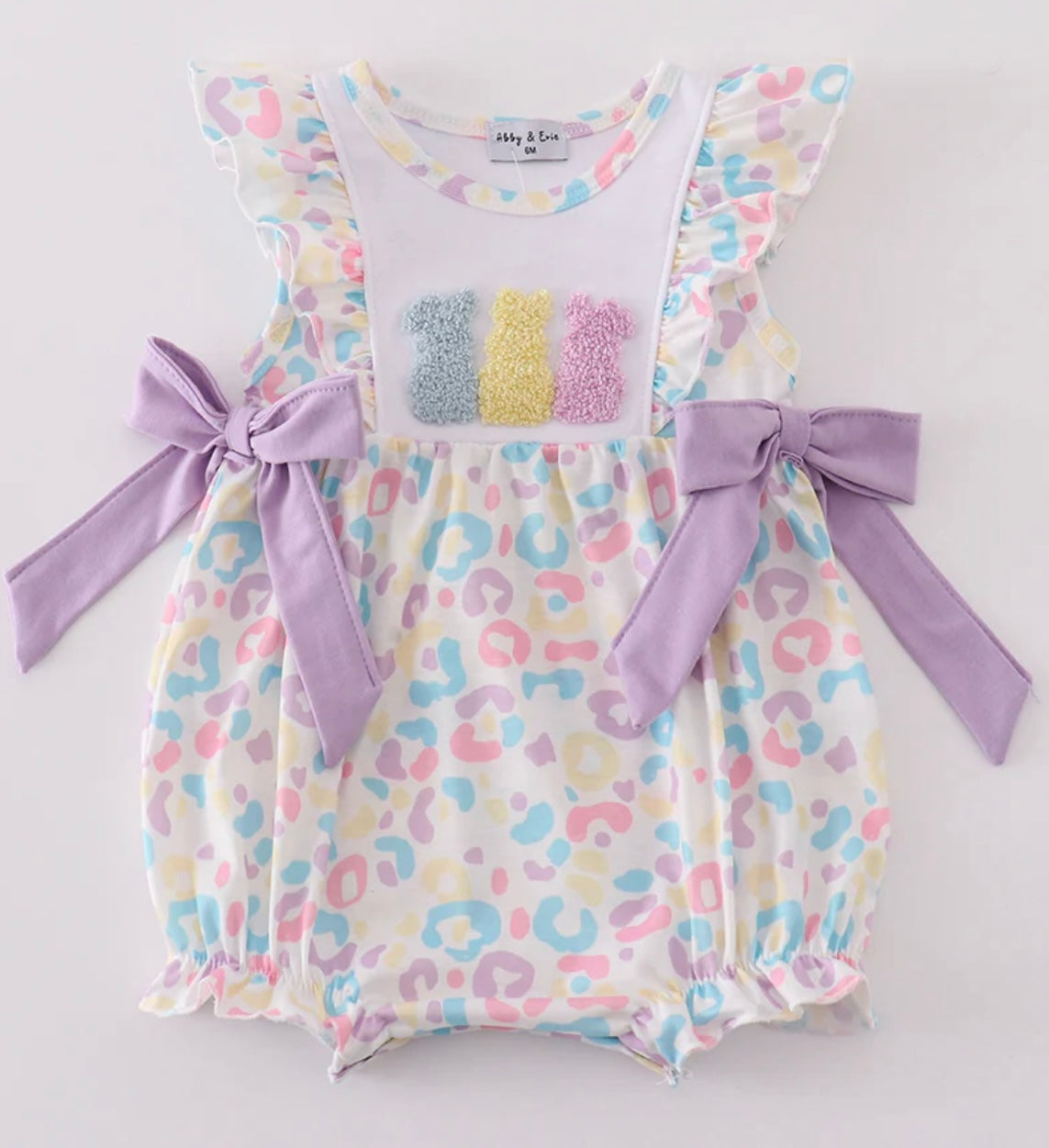 Lilac Floral Easter Bunny Bubble