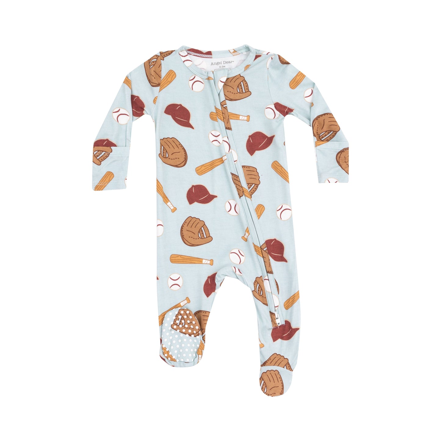 Angel Dear Baseball 2 Way Zipper Footie - 25