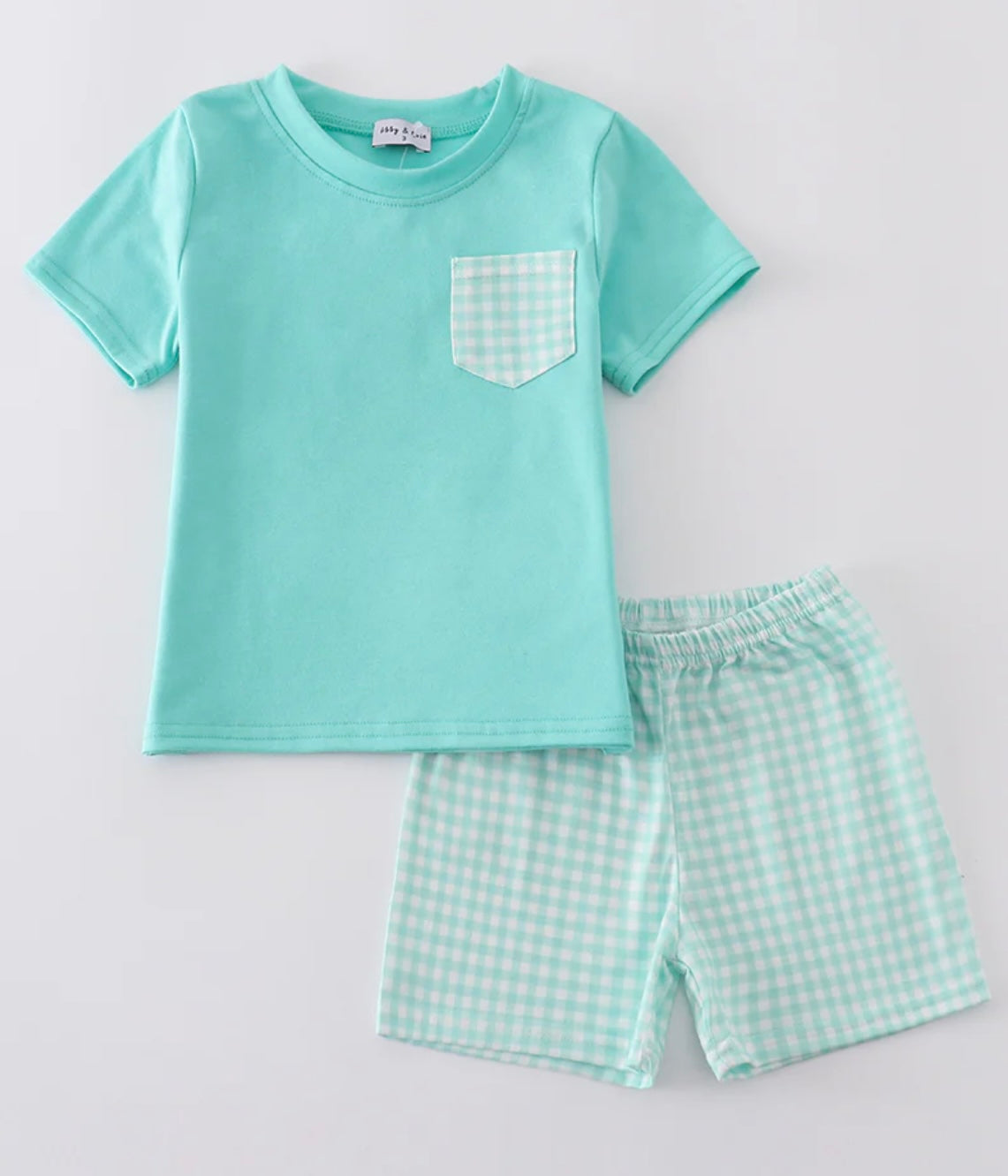 Ocean Bloom Plaid Short Set