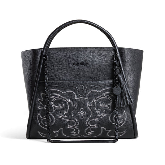 Itzy Ritzy Western Black Outlaw Tote