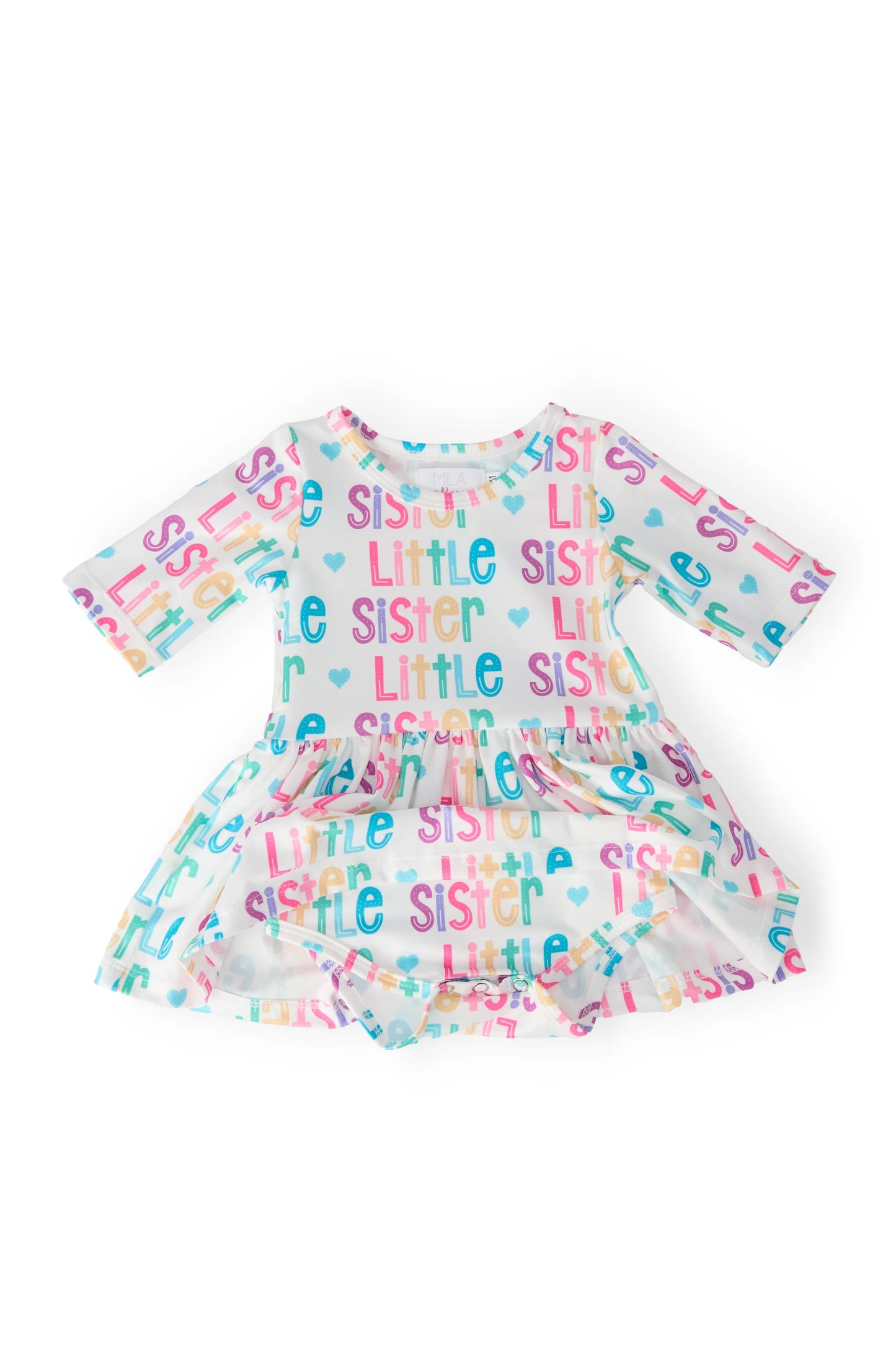 MR Little Sister 3/4 Twirl Bodysuit