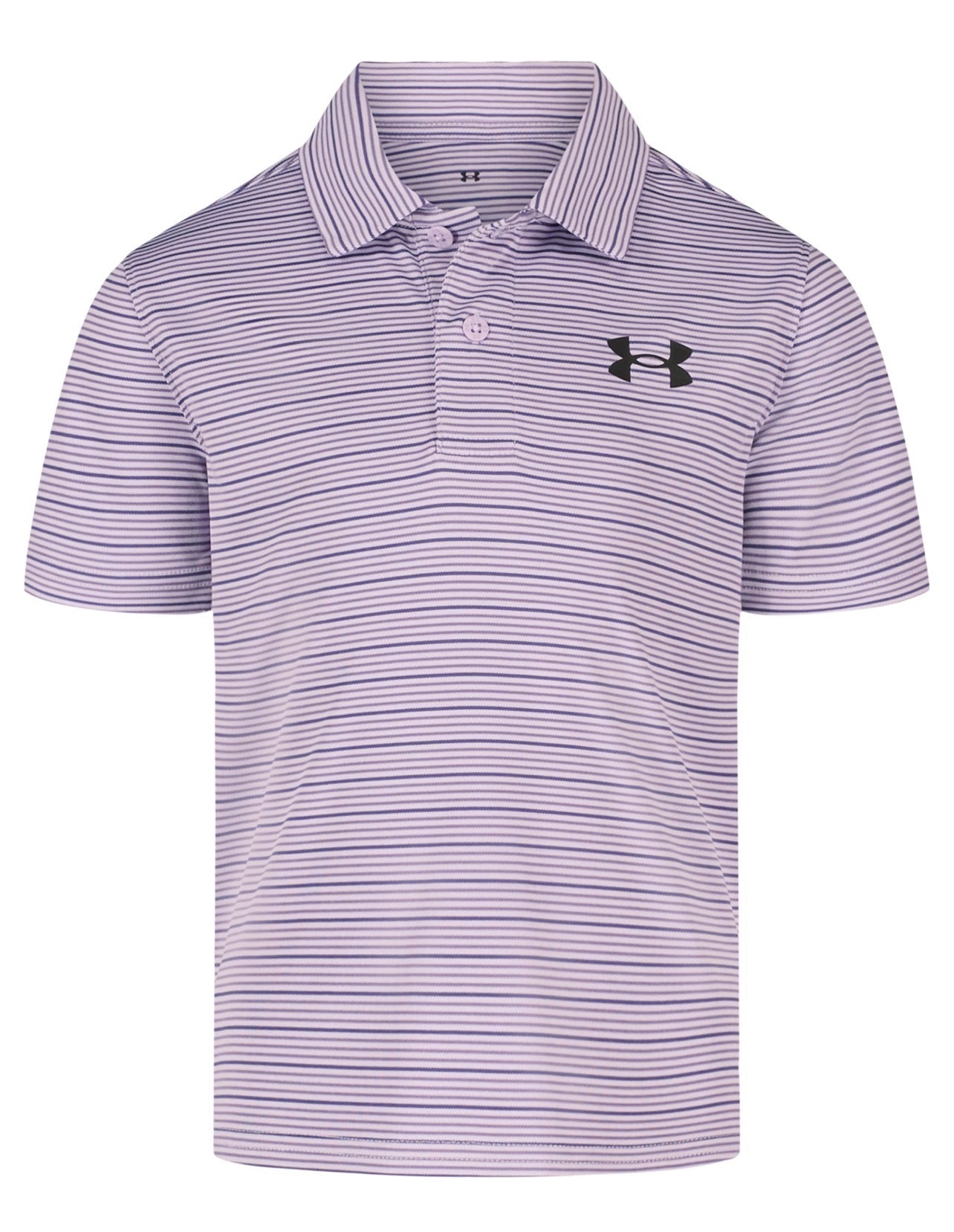 Under Armour Purple Crest Stripe Polo