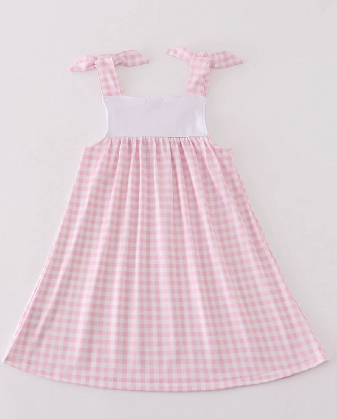 Pink Gingham Spring Bunny Dress