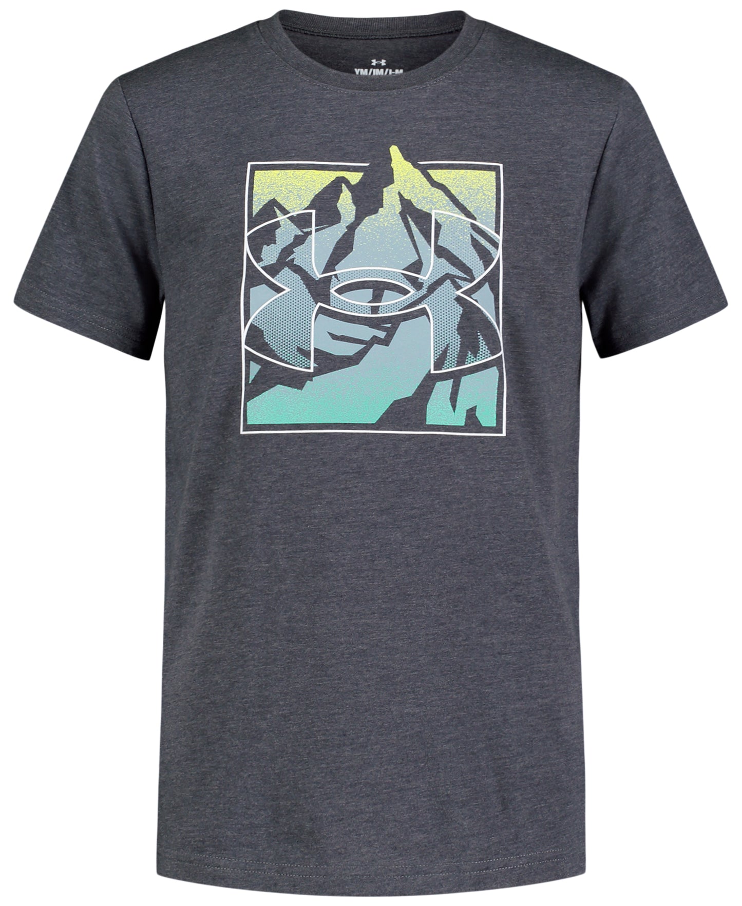 Under Armour Downpour Gray Heather Mountain Logo Tee