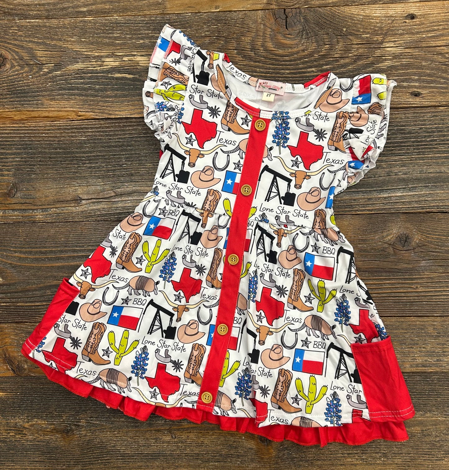 CC Texas Ruffle Dress