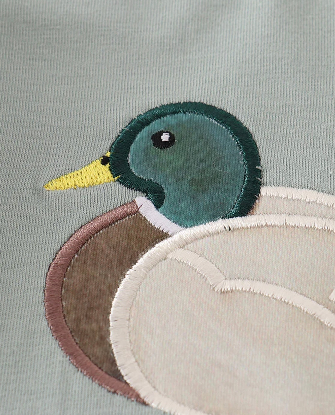 Sage Appliqué Duck Romper