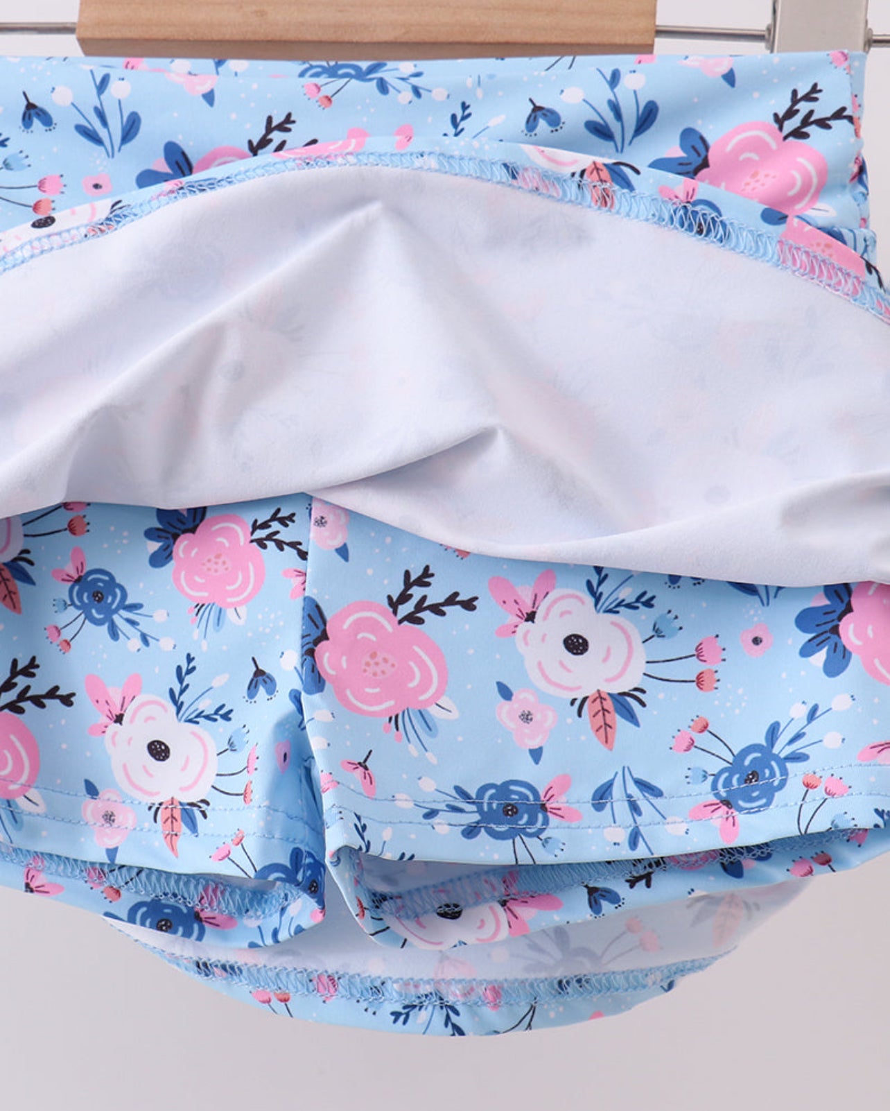 Blue Floral Active Skort Set