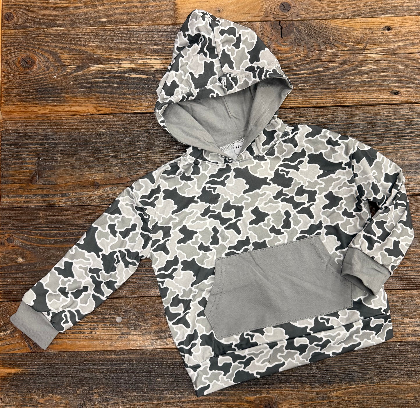 Grey Camouflage Hoodie