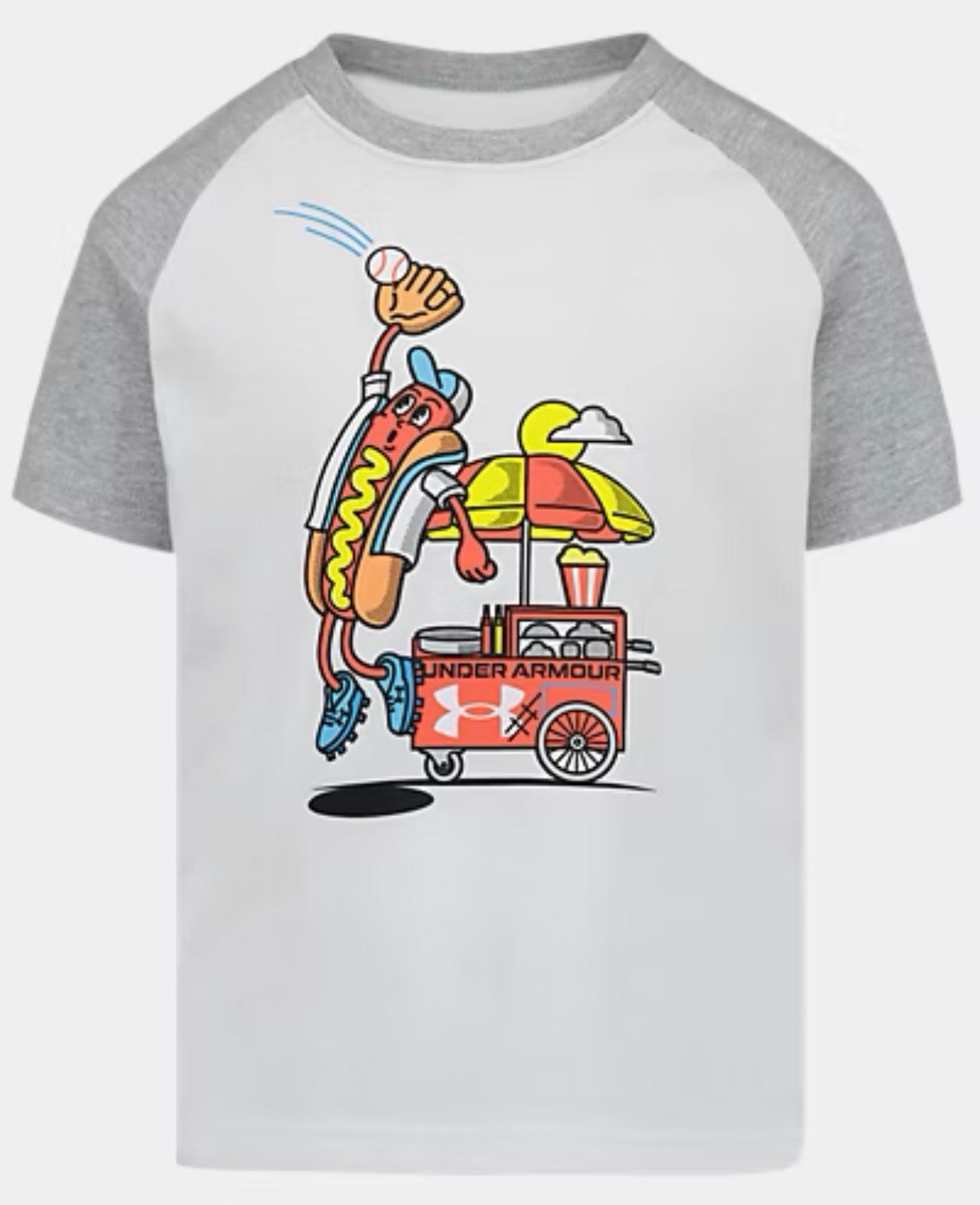 Under Armour White Baseball Hotdog Tee