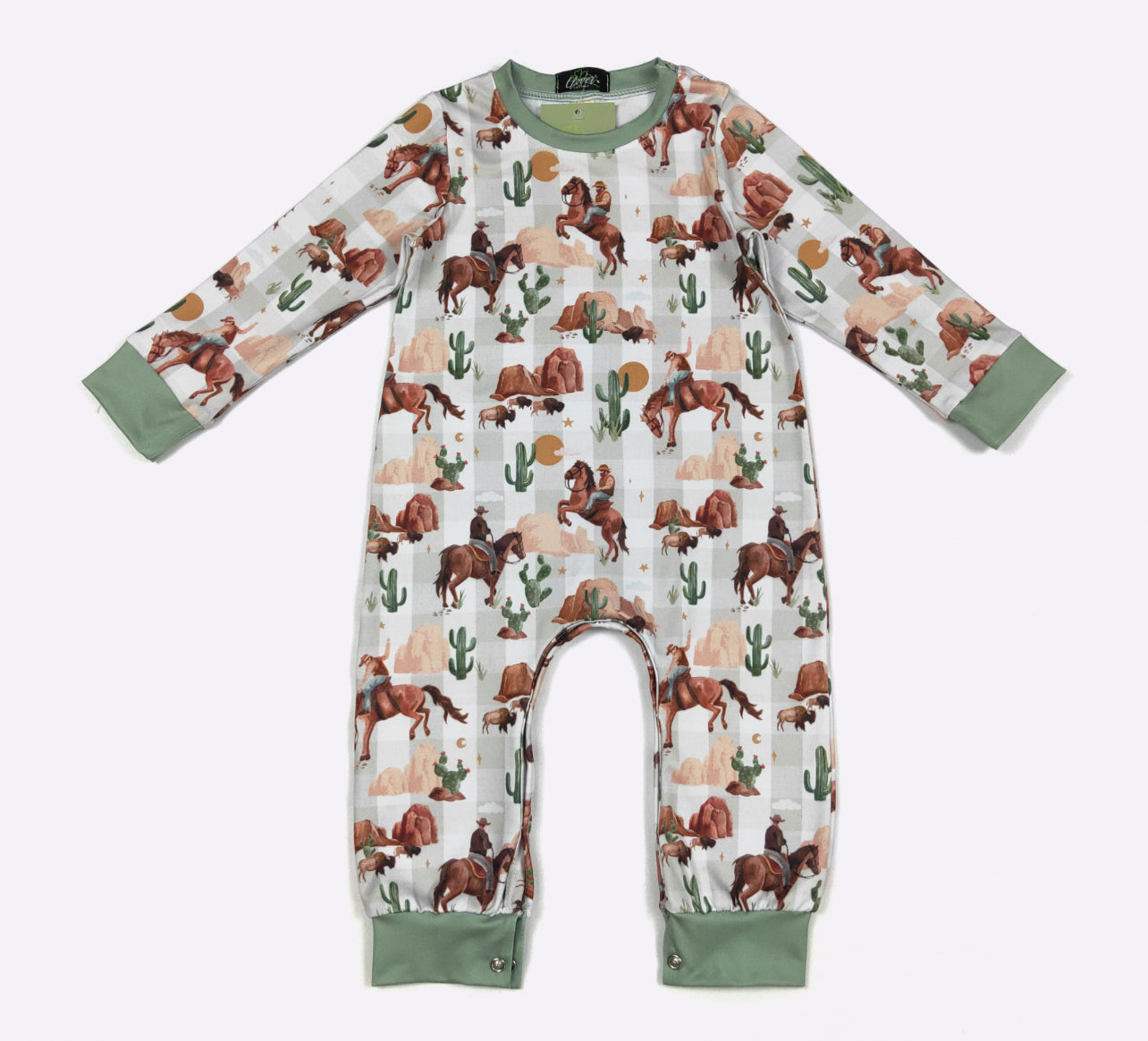 CC Plaid Western Romper