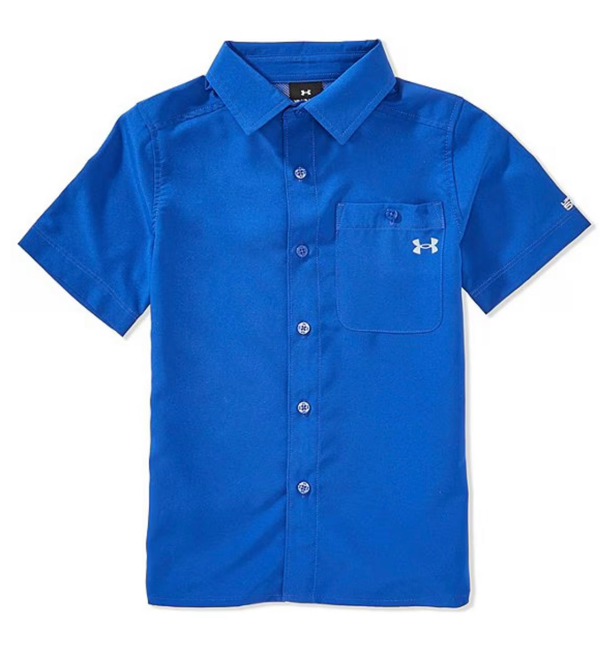 Under Armour Royal Blue Drift Tide Button Up Fishing Shirt