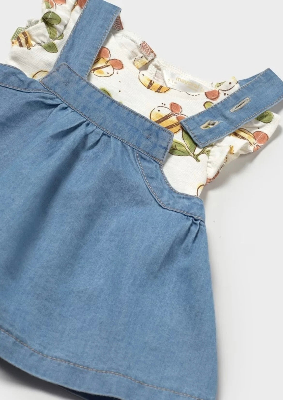 Mayoral Bee Top With Denim Dress