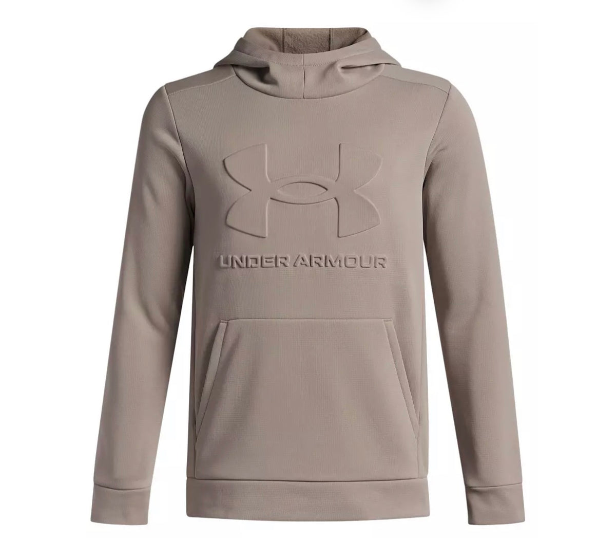 Under Armour Timberwolf Taupe Embossed Logo Hoodie