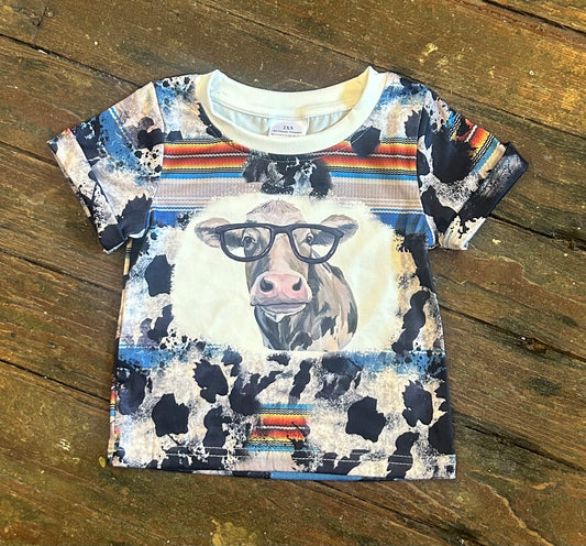 Cow With Glasses Tee