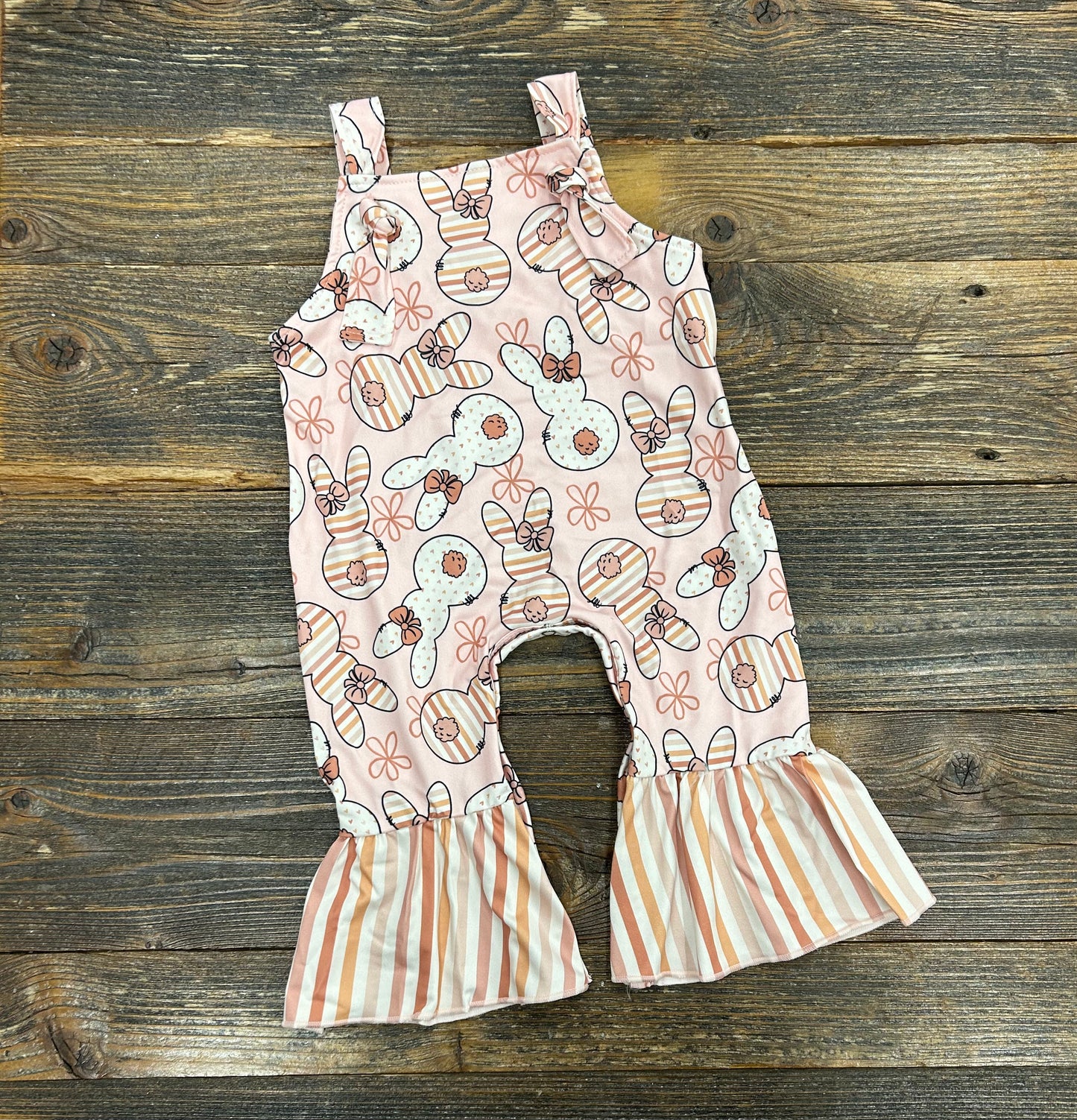 Easter Bunny Tie Overall