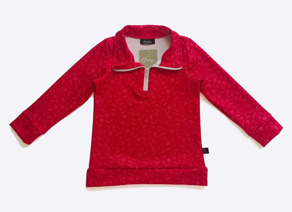 Go Team Game Day Quarter Zip