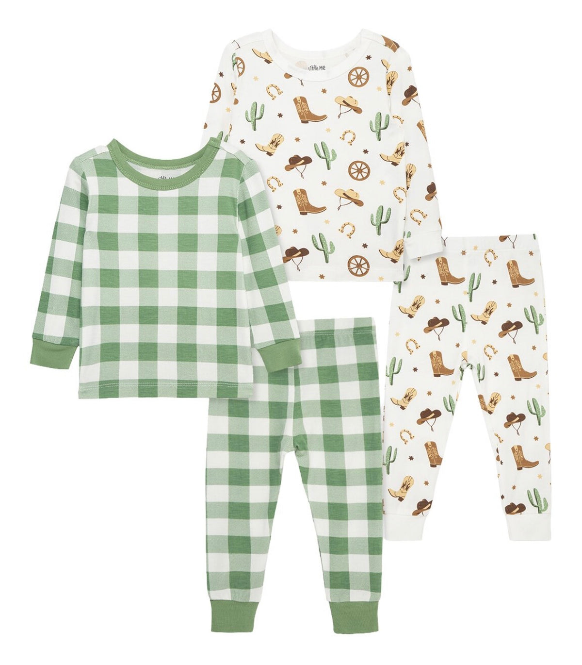 Little Me Cowboy 4-Piece Pajama Set