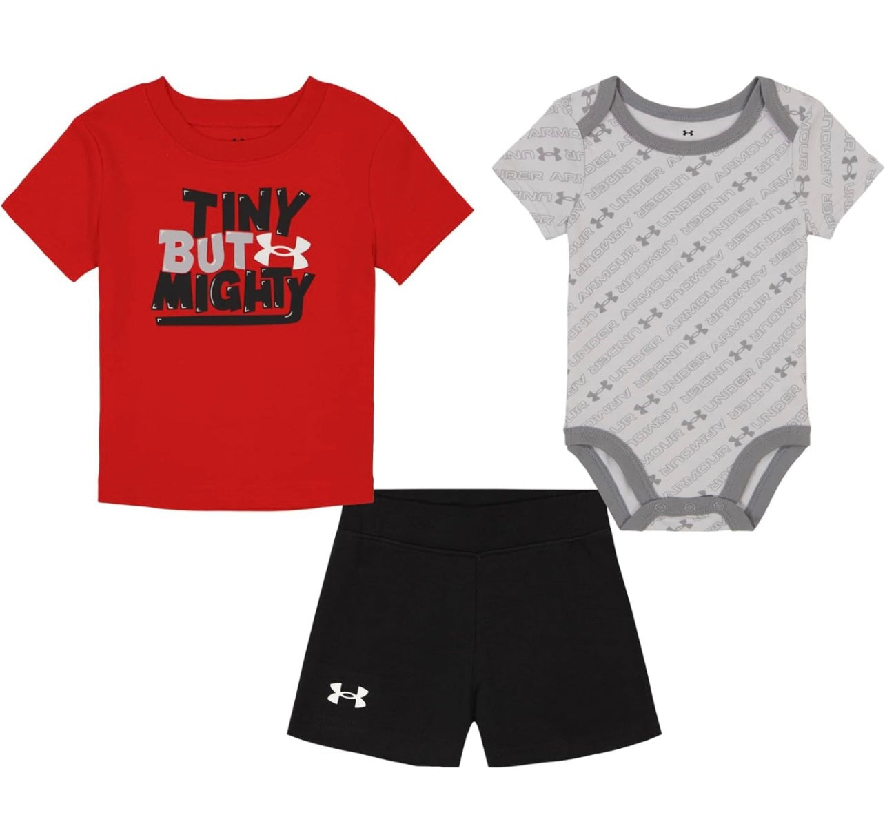 Under Armour Red Tiny But Mighty 3PC Set
