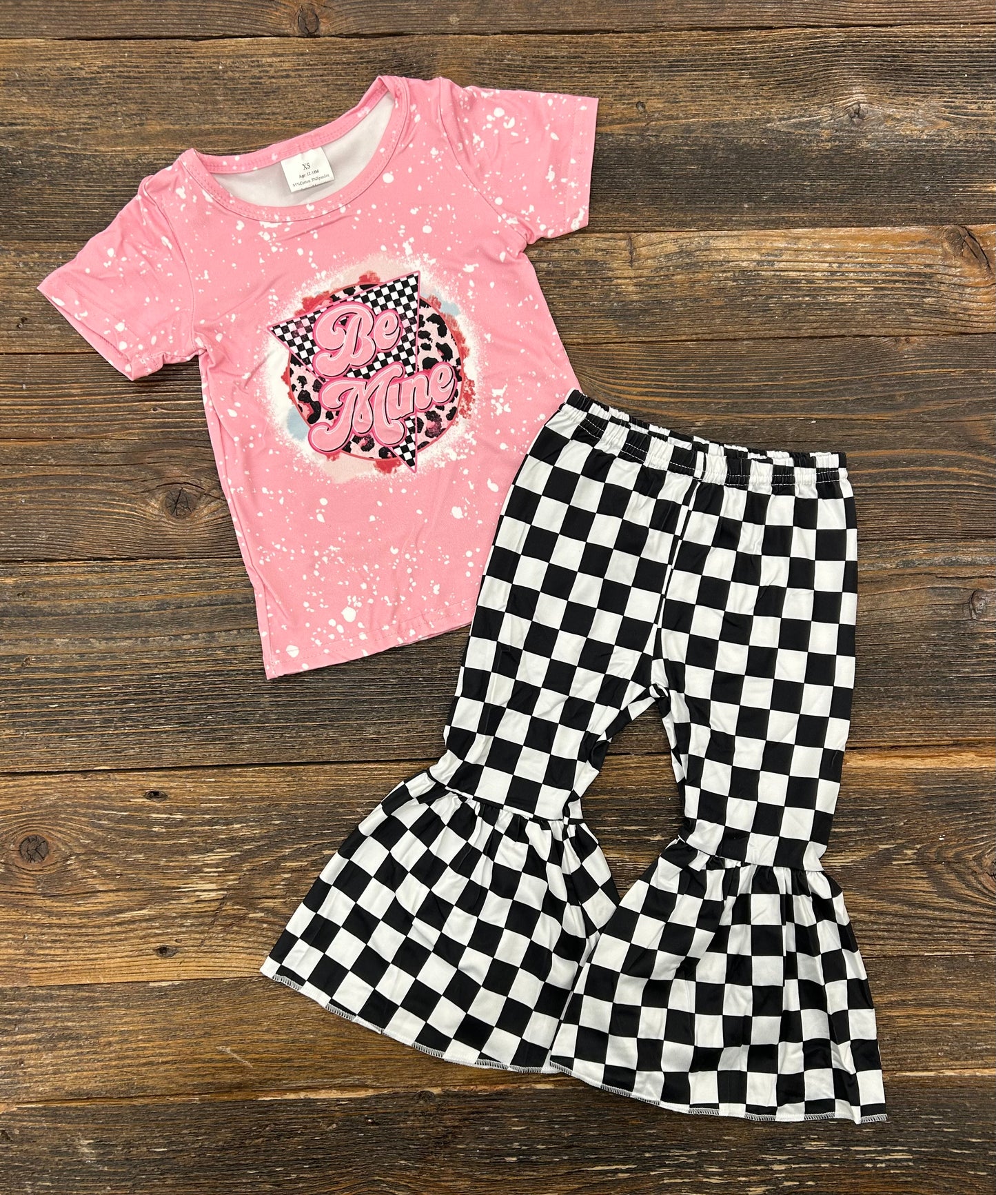 Be Mine Checkered Bell Set