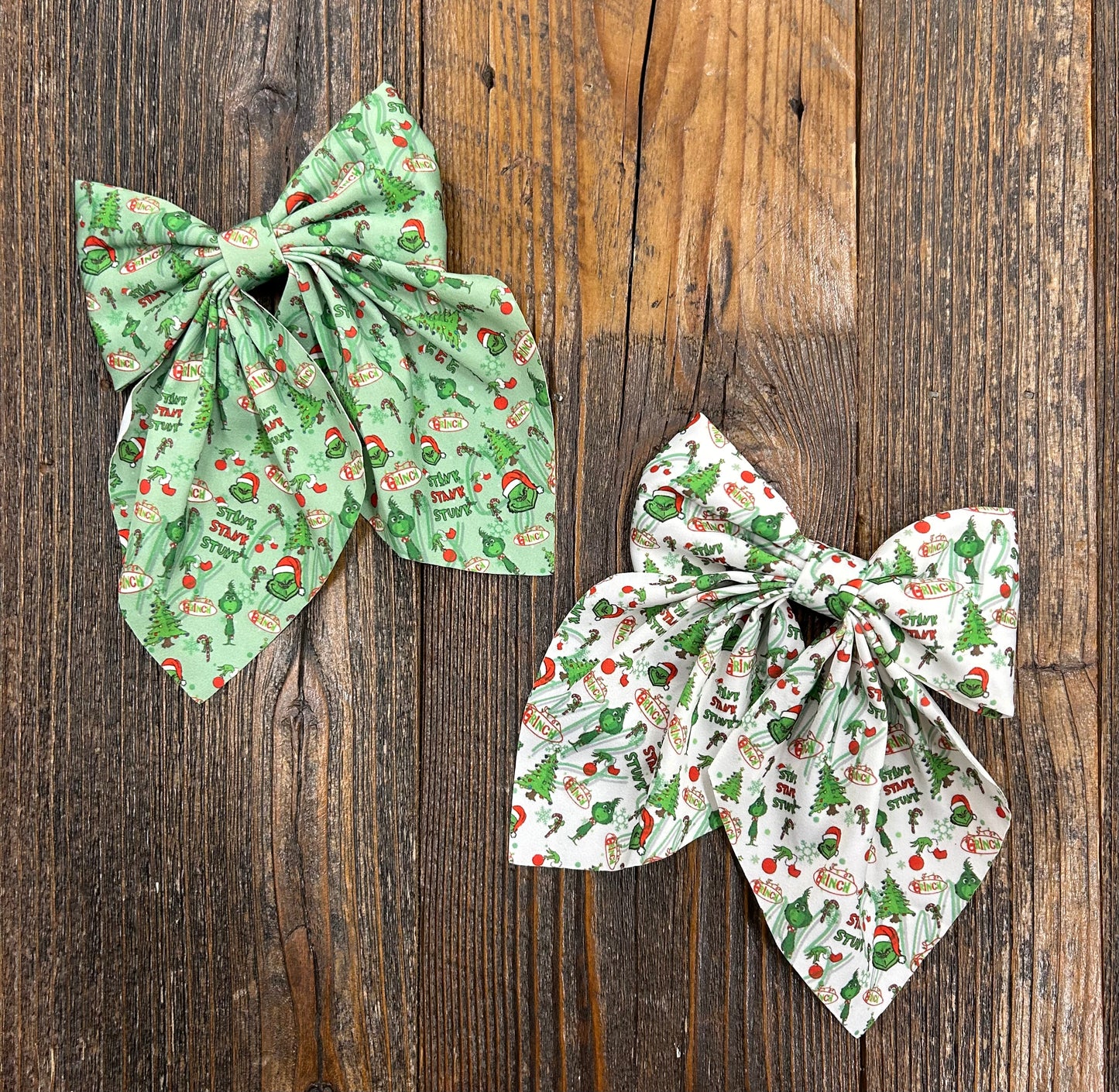 Mean One Stink Stank Stunk Ribbon Bows