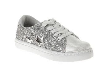 Kenzie Silver Glitter Sneaker