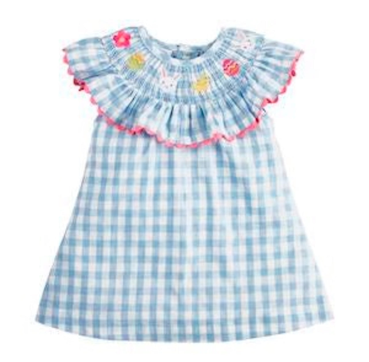 Mudpie Easter Smocked Baby Dress
