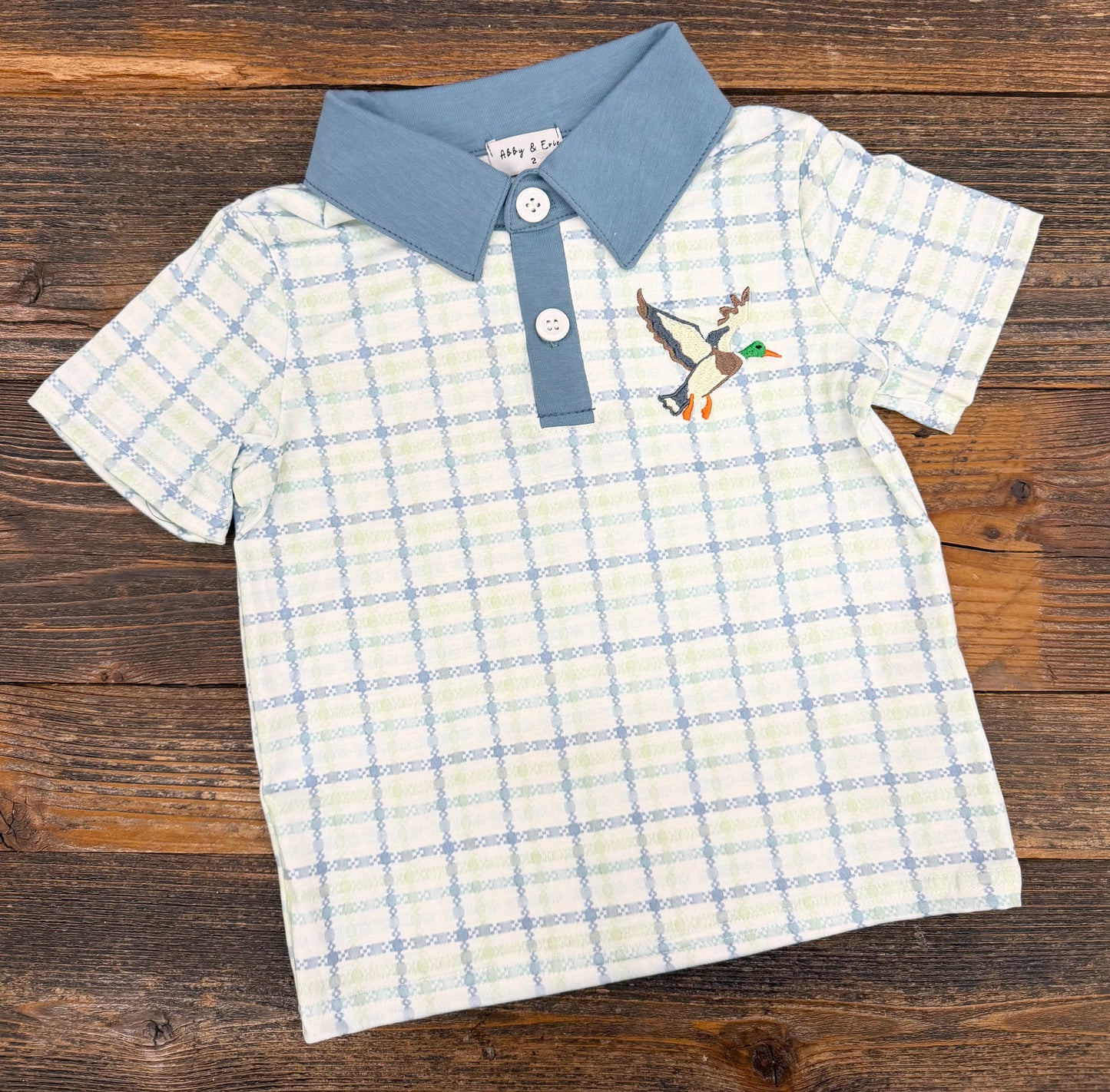 Plaid Duck Polo