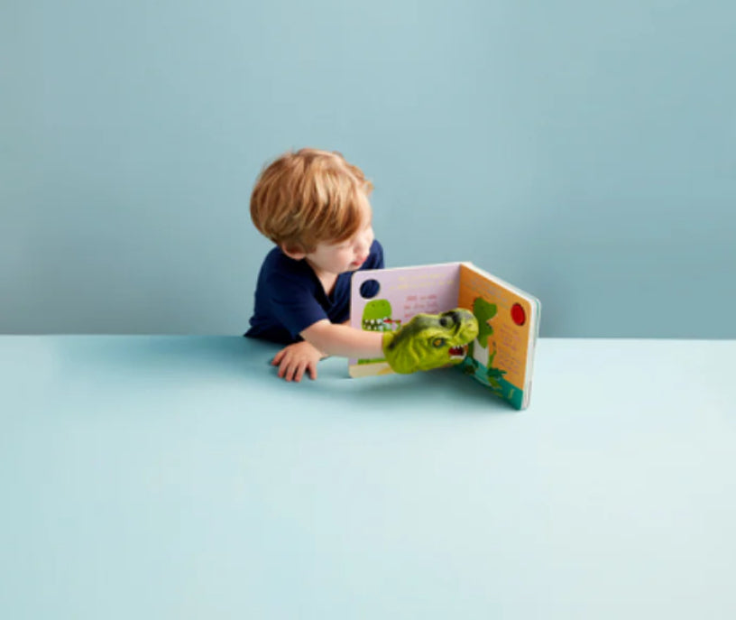 Mudpie My Buddy Is A Dinosaur Board Book and Puppet