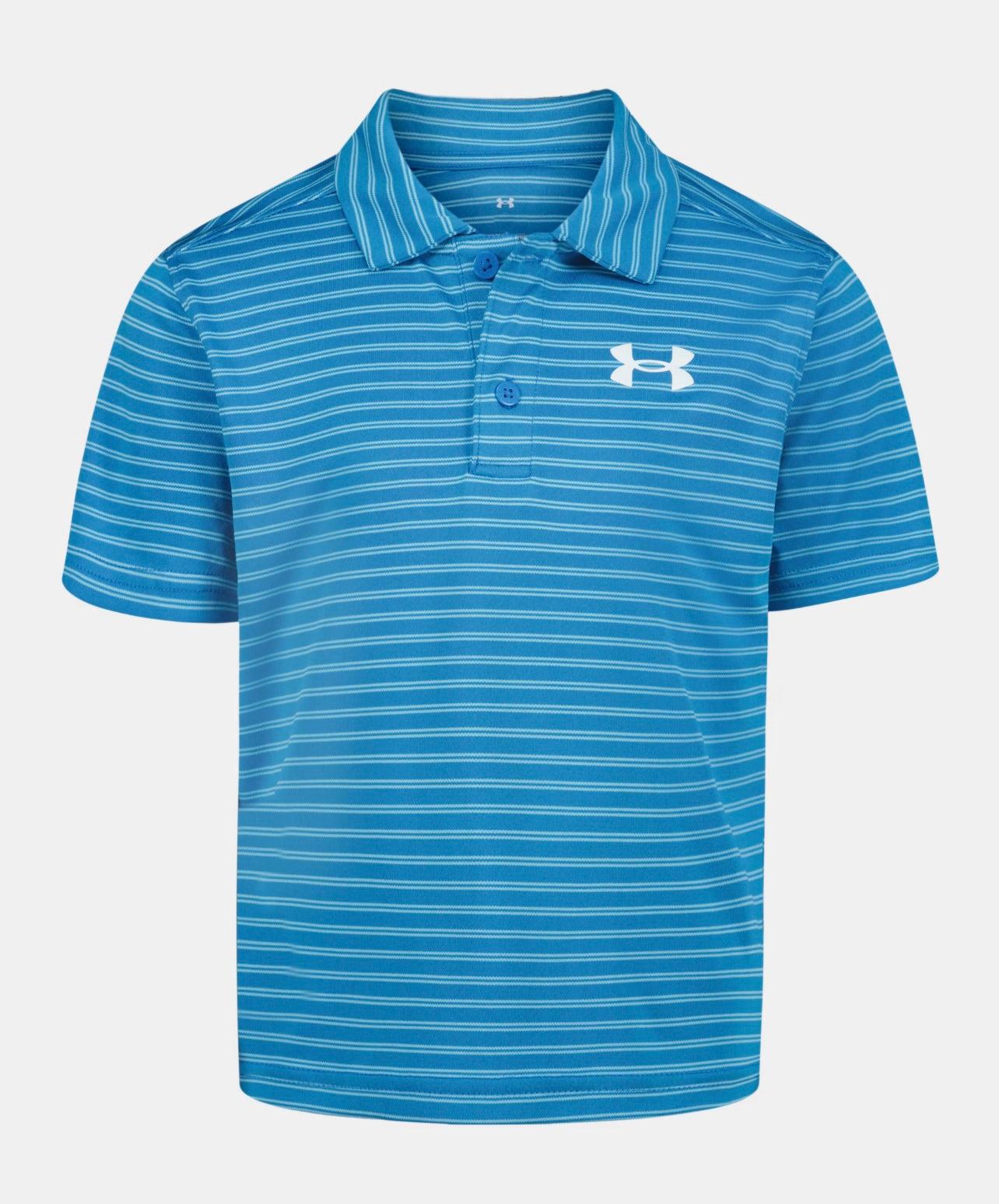 Under Armour Ether Blue Stream Match Play Stripe Polo