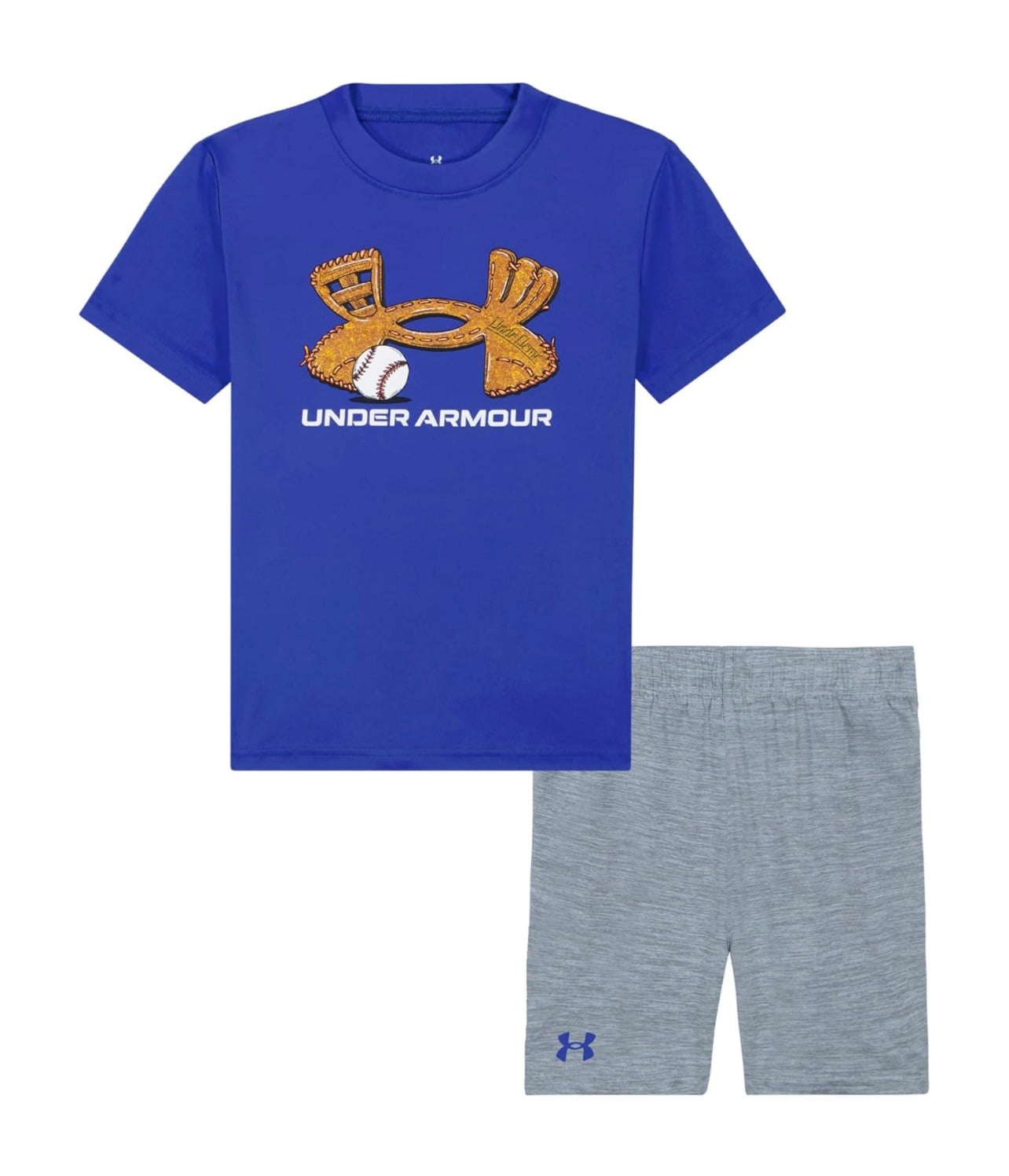 Under Armour Team Royal Baseball Glove Logo Short Set