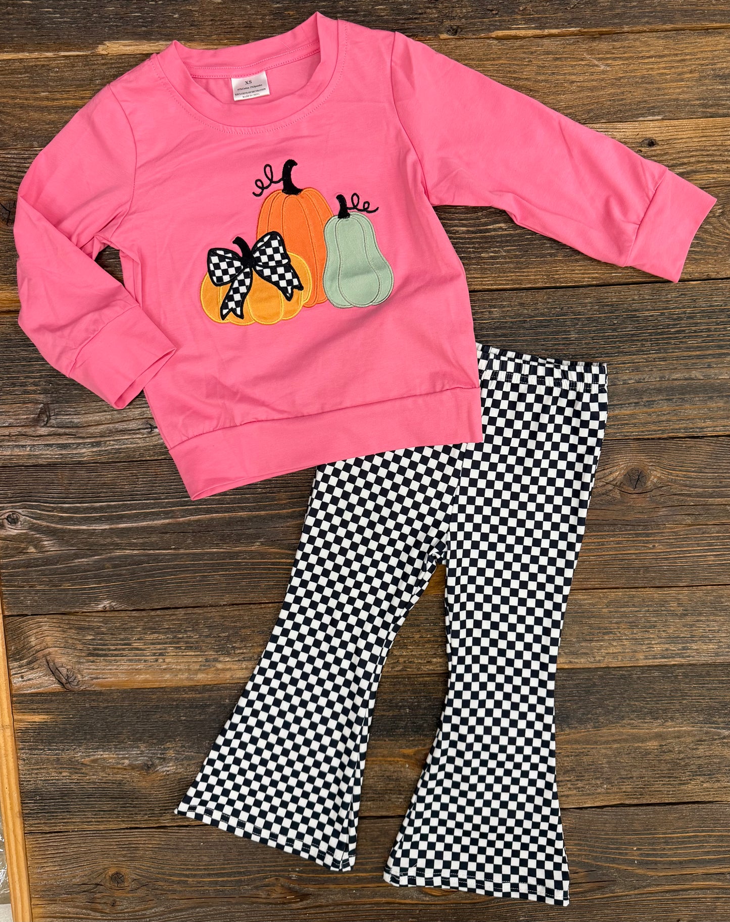 Pink Pumpkin + Checkered Set