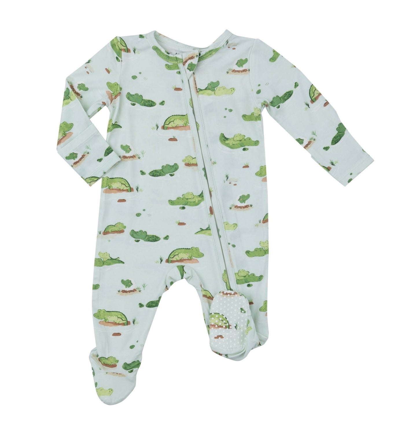 Angel Dear Alligators 2 Way Zipper Footie