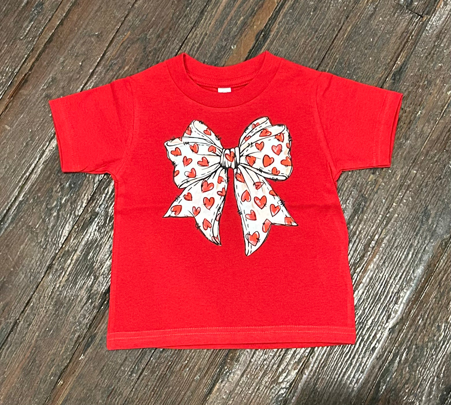 Valentine’s Day Coquette Bow Tee