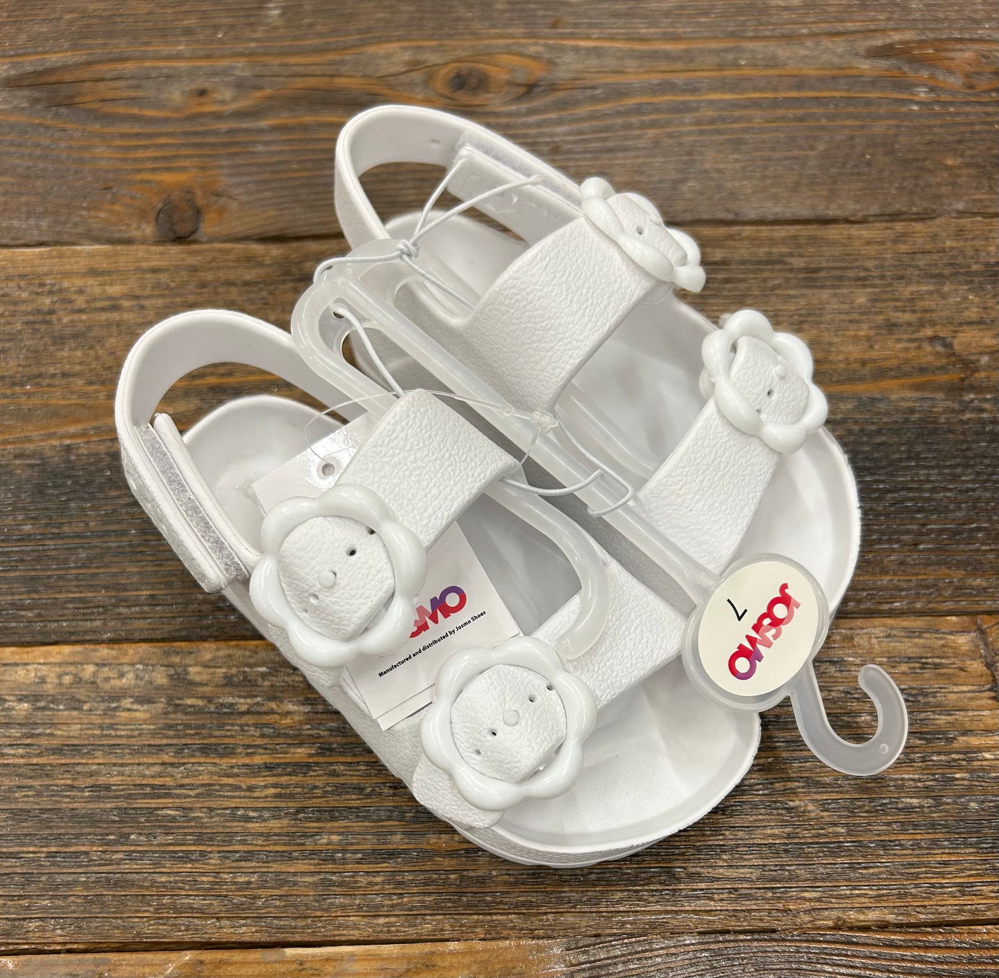 Josmo White Flower Power Sandal