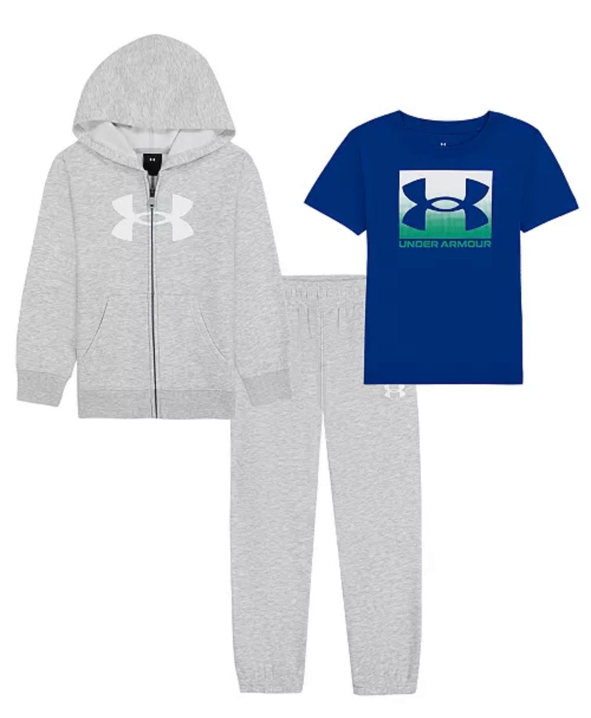Under Armour Mod Gray Heather & Team Royal 3 PC Jacket Set