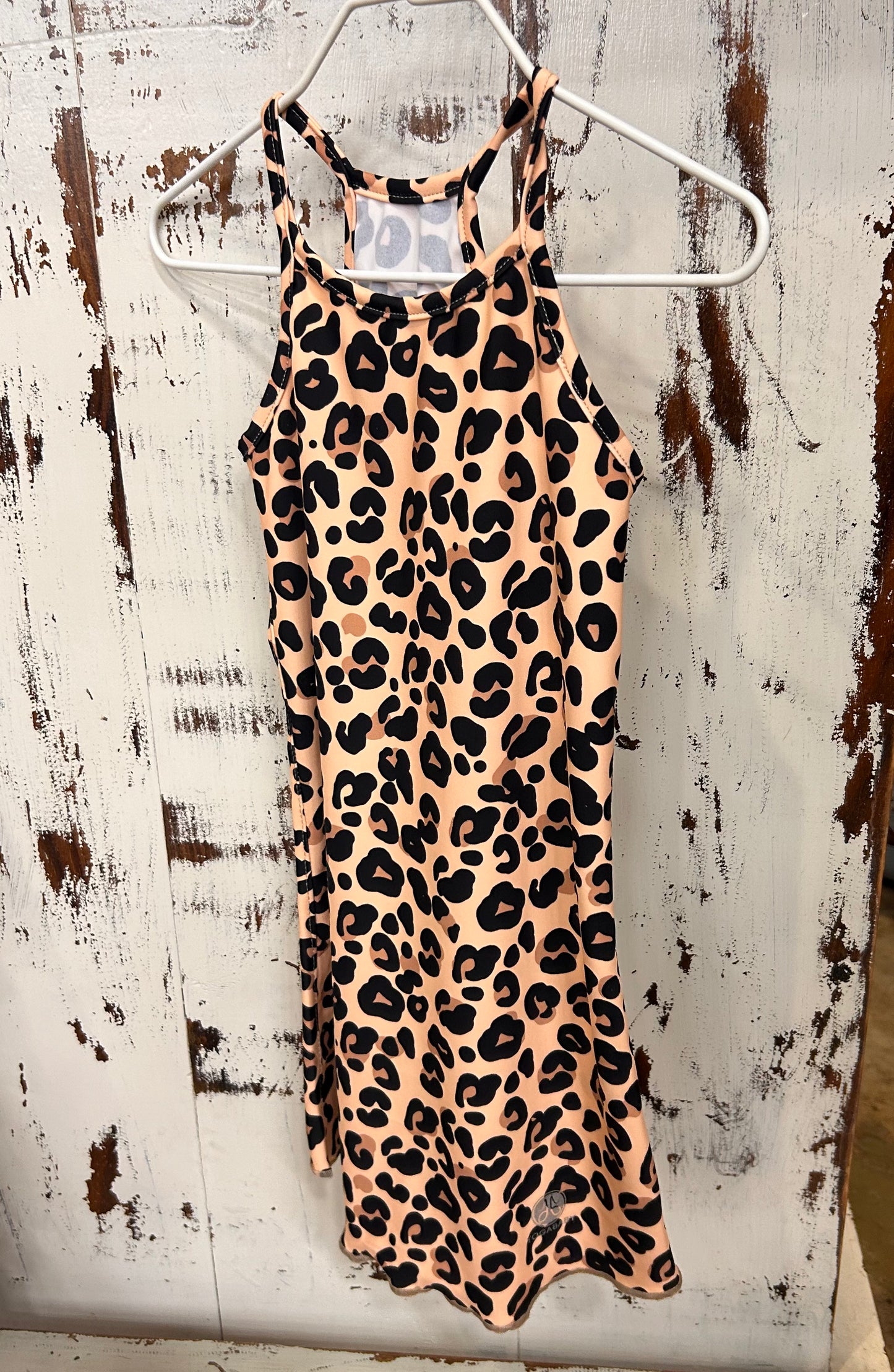 YogaBaby Leopard Razorback Dress
