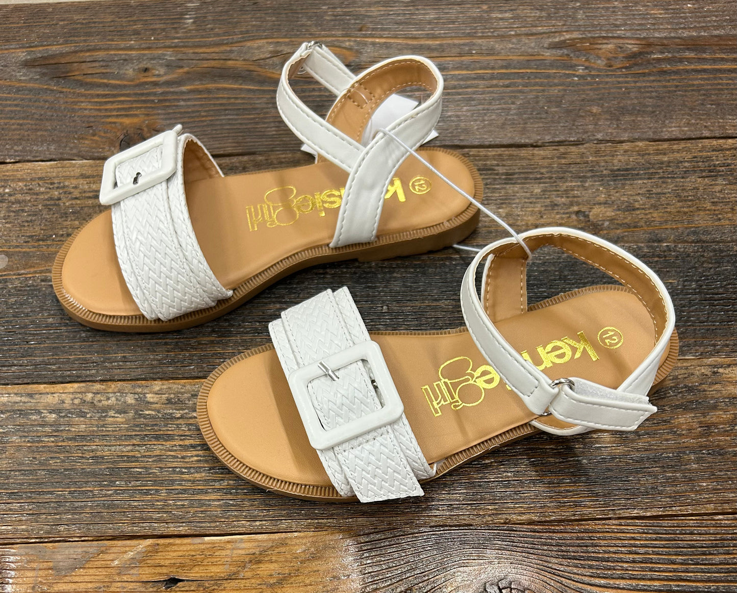 Kensie Girl White Strappy Sandal