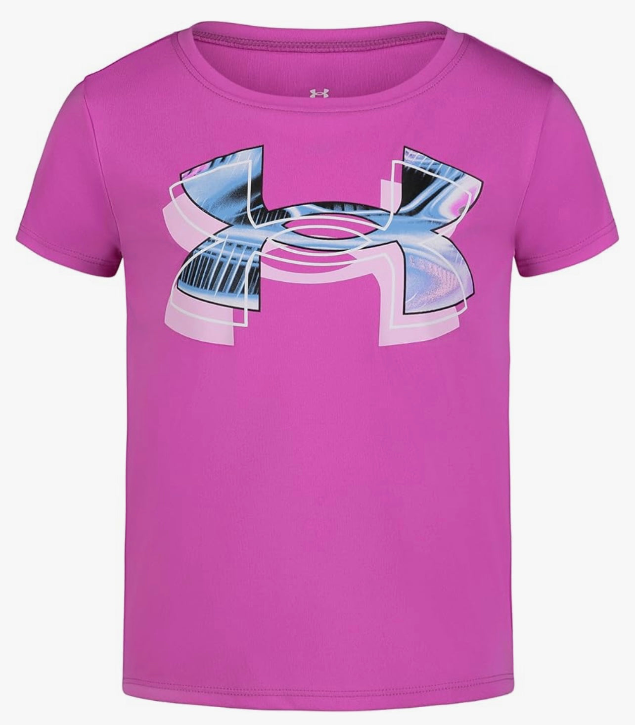 Under Armour Vivid Magenta Big Logo Short Sleeve Tee