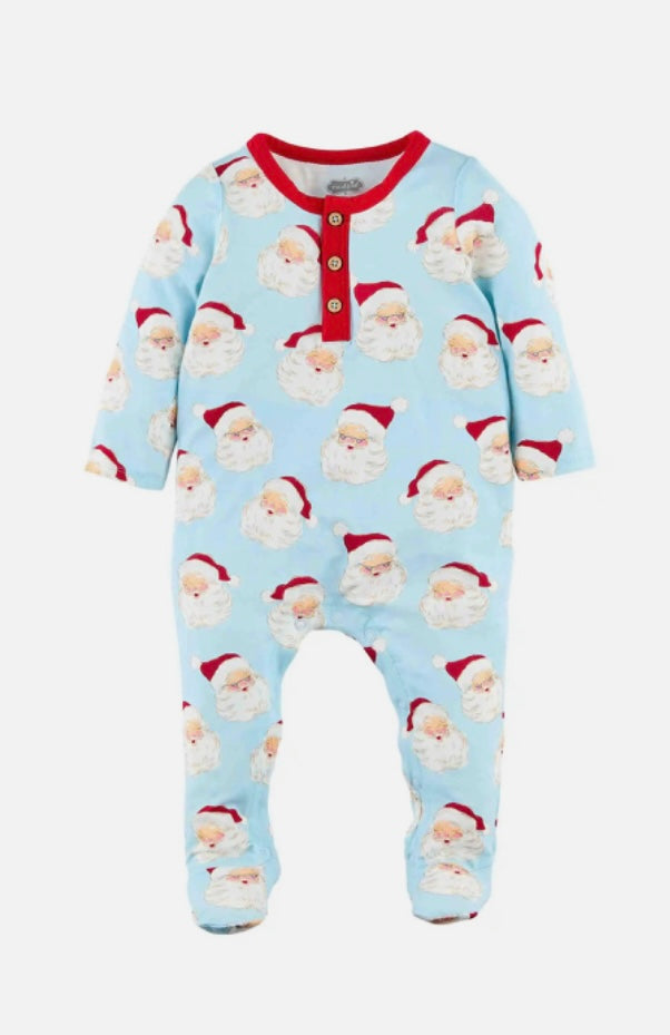 Mudpie Blue Vintage Santa Sleeper