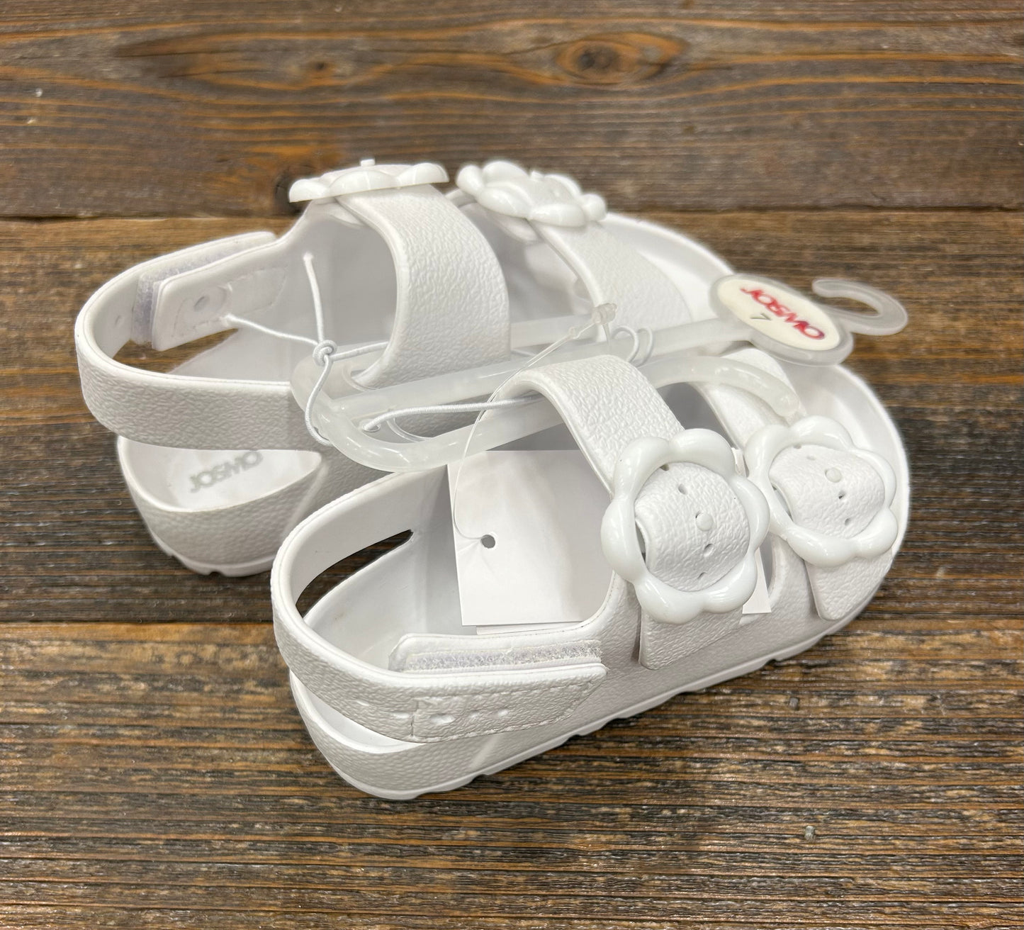 Josmo White Flower Power Sandal