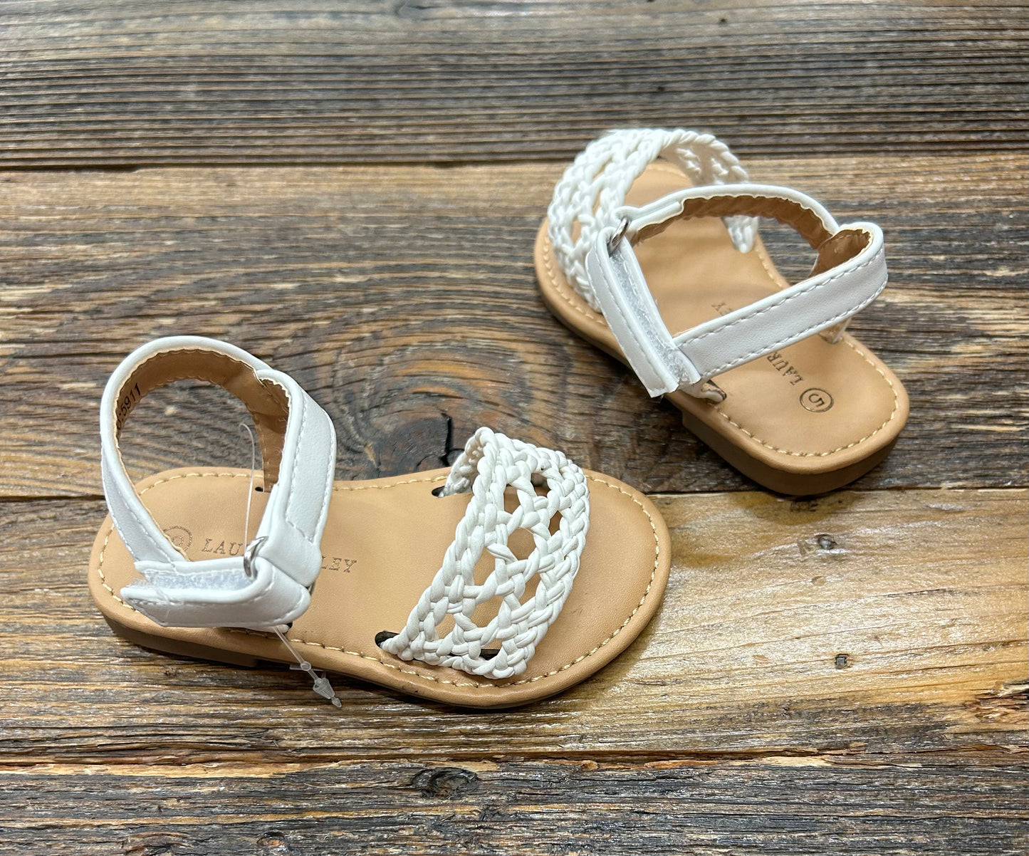 Laura Ashley White Strap Sandal