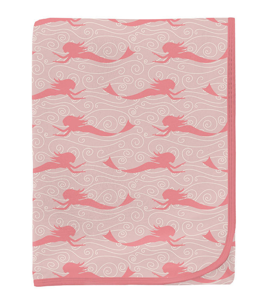 Kickee Baby Rose Mermaid Swaddling Blanket