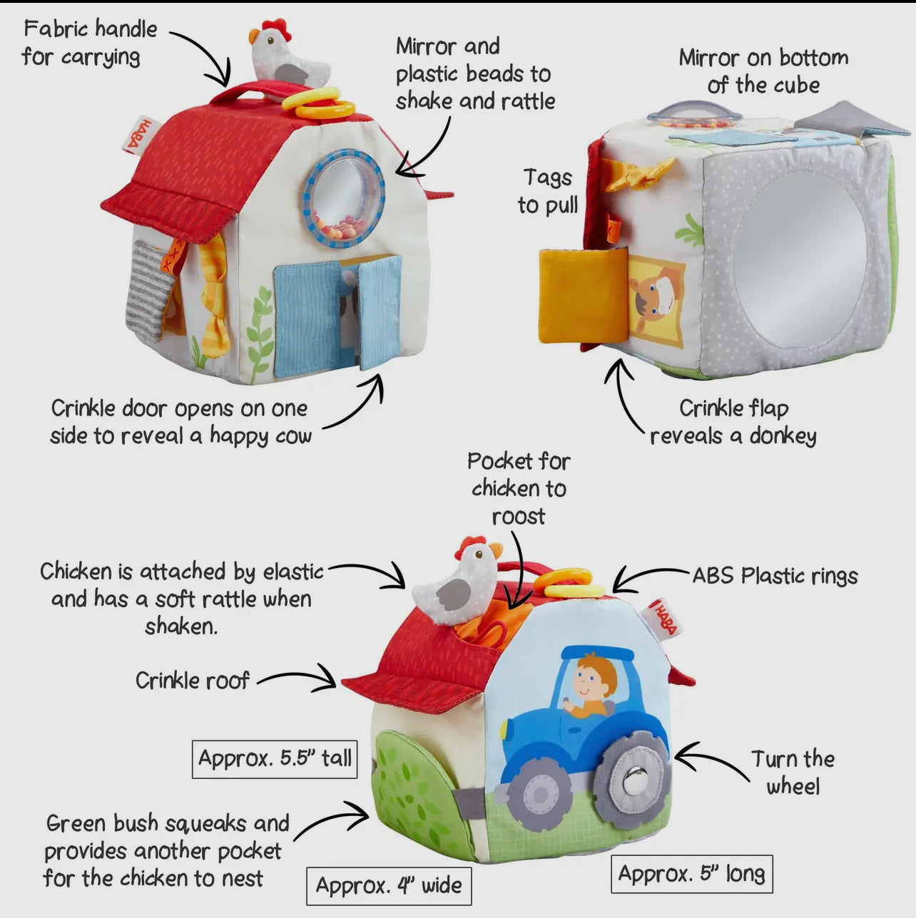 Farmyard Play Cube