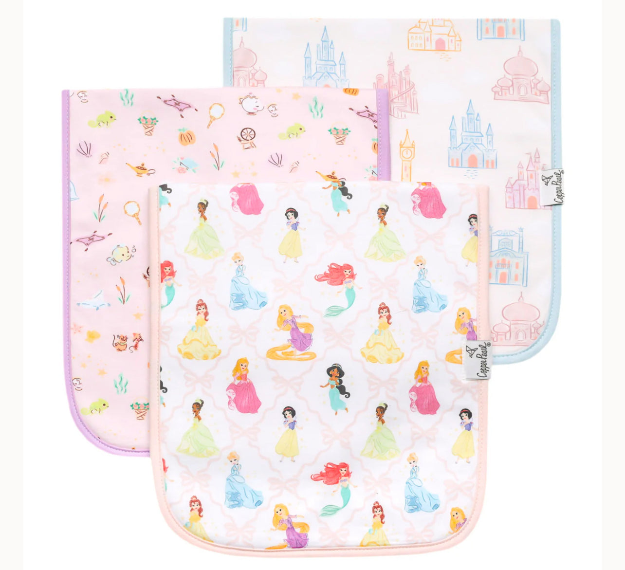 Copper Pearl Burp Cloths