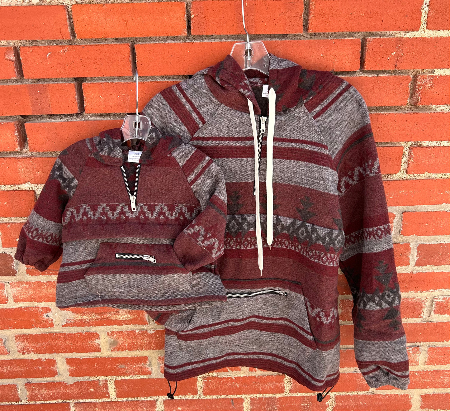 Maroon Aztec Pullover